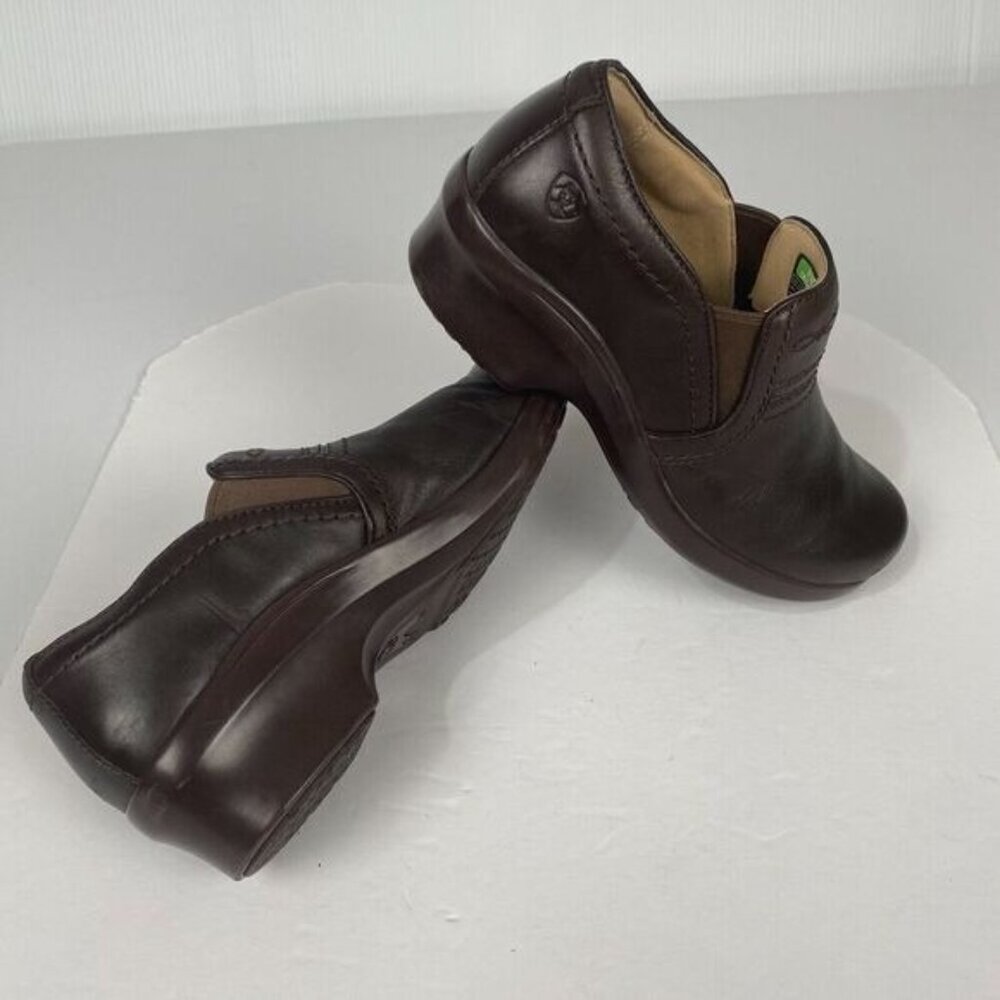 Ariat Womens Brown Clogs slips on Slip‎ Resistant 10027290 US 10B Comfort